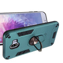 For Samsung Galaxy J4 (2018) 2 in 1 Armour Series PC + TPU Protective Case with Ring Holder(Green)