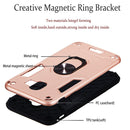 For Samsung Galaxy J4 (2018) 2 in 1 Armour Series PC + TPU Protective Case with Ring Holder(Rose Gold)