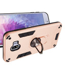 For Samsung Galaxy J4 (2018) 2 in 1 Armour Series PC + TPU Protective Case with Ring Holder(Rose Gold)
