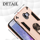 For Samsung Galaxy J4 (2018) 2 in 1 Armour Series PC + TPU Protective Case with Ring Holder(Black)