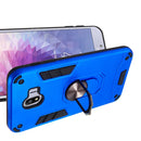 For Samsung Galaxy J4 (2018) 2 in 1 Armour Series PC + TPU Protective Case with Ring Holder(Dark Blue)