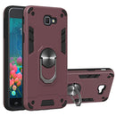 For Samsung Galaxy J5 Prime 2 in 1 Armour Series PC + TPU Protective Case with Ring Holder(Wine Red)