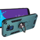 For Samsung Galaxy J6 (2018) 2 in 1 Armour Series PC + TPU Protective Case with Ring Holder(Green)