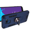 For Samsung Galaxy J6 (2018) 2 in 1 Armour Series PC + TPU Protective Case with Ring Holder(Sapphire Blue)