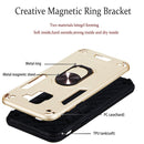 For Samsung Galaxy J6 (2018) 2 in 1 Armour Series PC + TPU Protective Case with Ring Holder(Gold)