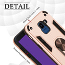 For Samsung Galaxy J6 (2018) 2 in 1 Armour Series PC + TPU Protective Case with Ring Holder(Silver)