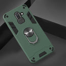 For Samsung Galaxy J8 (2018) 2 in 1 Armour Series PC + TPU Protective Case with Ring Holder(Green)