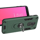 For Samsung Galaxy J8 (2018) 2 in 1 Armour Series PC + TPU Protective Case with Ring Holder(Green)
