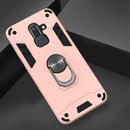 For Samsung Galaxy J8 (2018) 2 in 1 Armour Series PC + TPU Protective Case with Ring Holder(Rose Gold)