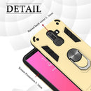 For Samsung Galaxy J8 (2018) 2 in 1 Armour Series PC + TPU Protective Case with Ring Holder(Gold)