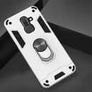 For Samsung Galaxy J8 (2018) 2 in 1 Armour Series PC + TPU Protective Case with Ring Holder(Silver)