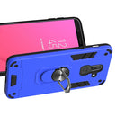 For Samsung Galaxy J8 (2018) 2 in 1 Armour Series PC + TPU Protective Case with Ring Holder(Dark Blue)
