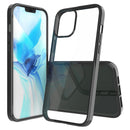 For iPhone 12 Pro Max Shockproof Scratchproof TPU + Acrylic Protective Case(Black)