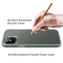 For iPhone 12 Pro Max Shockproof Scratchproof TPU + Acrylic Protective Case(Black)