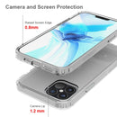 For iPhone 12 / 12 Pro Shockproof Scratchproof TPU + Acrylic Protective Case(Grey)