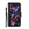 For Samsung Galaxy A21s Colored Drawing Pattern Horizontal Flip Leather Case with Holder & Card Slots & Wallet(Color Butterfly)
