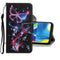 For Samsung Galaxy A21s Colored Drawing Pattern Horizontal Flip Leather Case with Holder & Card Slots & Wallet(Color Butterfly)