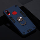 For Samsung Galaxy A10s 2 in 1 Armour Series PC + TPU Protective Case with Ring Holder(Sapphire Blue)