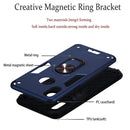 For Samsung Galaxy A10s 2 in 1 Armour Series PC + TPU Protective Case with Ring Holder(Sapphire Blue)
