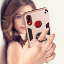 For Samsung Galaxy A10s 2 in 1 Armour Series PC + TPU Protective Case with Ring Holder(Sapphire Blue)