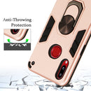 For Samsung Galaxy A10s 2 in 1 Armour Series PC + TPU Protective Case with Ring Holder(Sapphire Blue)