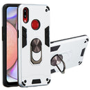 For Samsung Galaxy A10s 2 in 1 Armour Series PC + TPU Protective Case with Ring Holder(Silver)