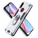For Samsung Galaxy A10s 2 in 1 Armour Series PC + TPU Protective Case with Ring Holder(Silver)