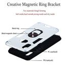For Samsung Galaxy A10s 2 in 1 Armour Series PC + TPU Protective Case with Ring Holder(Silver)