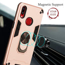 For Samsung Galaxy A10s 2 in 1 Armour Series PC + TPU Protective Case with Ring Holder(Silver)