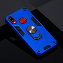 For Samsung Galaxy A10s 2 in 1 Armour Series PC + TPU Protective Case with Ring Holder(Dark Blue)