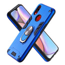 For Samsung Galaxy A10s 2 in 1 Armour Series PC + TPU Protective Case with Ring Holder(Dark Blue)