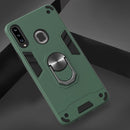 For Samsung Galaxy A20s 2 in 1 Armour Series PC + TPU Protective Case with Ring Holder(Green)