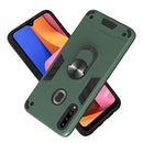 For Samsung Galaxy A20s 2 in 1 Armour Series PC + TPU Protective Case with Ring Holder(Green)