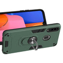 For Samsung Galaxy A20s 2 in 1 Armour Series PC + TPU Protective Case with Ring Holder(Green)