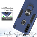 For Samsung Galaxy A20s 2 in 1 Armour Series PC + TPU Protective Case with Ring Holder(Black)