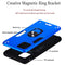 For Samsung Galaxy Note 10 Lite / A81 2 in 1 Armour Series PC + TPU Protective Case with Ring Holder(Dark Blue)