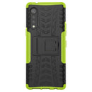 For LG Velvet Tire Texture Shockproof TPU+PC Protective Case with Holder(Green)