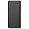 For LG Velvet Tire Texture Shockproof TPU+PC Protective Case with Holder(Black)