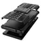 For LG Velvet Tire Texture Shockproof TPU+PC Protective Case with Holder(Black)