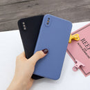 For iPhone X & XS Magic Cube Frosted Silicone Shockproof Full Coverage Protective Case(Black)