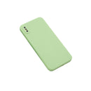 For iPhone X & XS Magic Cube Frosted Silicone Shockproof Full Coverage Protective Case(Green)