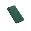 For iPhone XR Magic Cube Frosted Silicone Shockproof Full Coverage Protective Case(Deep Green)