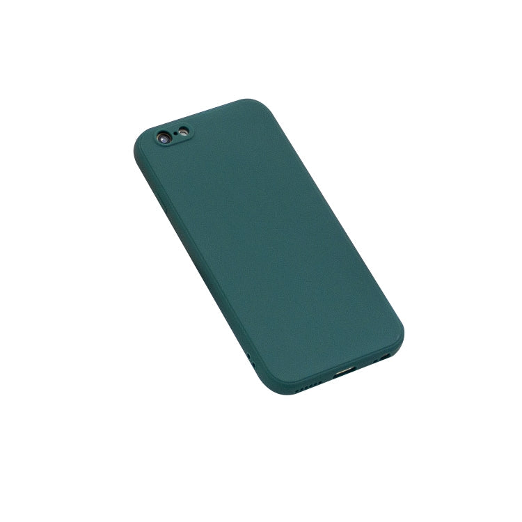 For iPhone 7 & 8 Magic Cube Frosted Silicone Shockproof Full Coverage Protective Case(Deep Green)