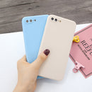 For iPhone 7 Plus & 8 Plus Magic Cube Frosted Silicone Shockproof Full Coverage Protective Case(Baby Blue)
