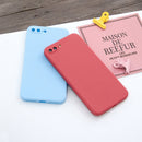 For iPhone 7 Plus & 8 Plus Magic Cube Frosted Silicone Shockproof Full Coverage Protective Case(Baby Blue)