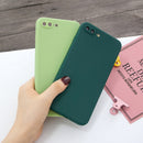 For iPhone 7 Plus & 8 Plus Magic Cube Frosted Silicone Shockproof Full Coverage Protective Case(Green)