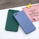 For iPhone 7 Plus & 8 Plus Magic Cube Frosted Silicone Shockproof Full Coverage Protective Case(Deep Green)