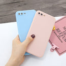 For iPhone 7 Plus & 8 Plus Magic Cube Frosted Silicone Shockproof Full Coverage Protective Case(Pink)