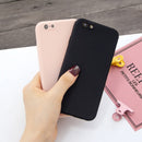 For iPhone 6 Plus & 6s Plus Magic Cube Frosted Silicone Shockproof Full Coverage Protective Case(Black)