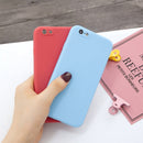 For iPhone 6 Plus & 6s Plus Magic Cube Frosted Silicone Shockproof Full Coverage Protective Case(Baby Blue)